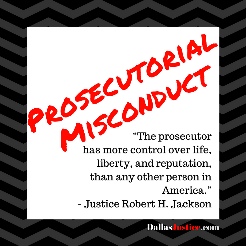 Prosecutorial Misconduct in Texas: Right Now, it's an Appellate Fight -  Dallas Justice Blog