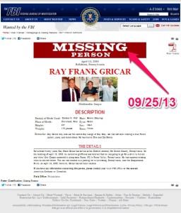 RAY.GRICAR.MISSINGPOSTER.FBI.2013