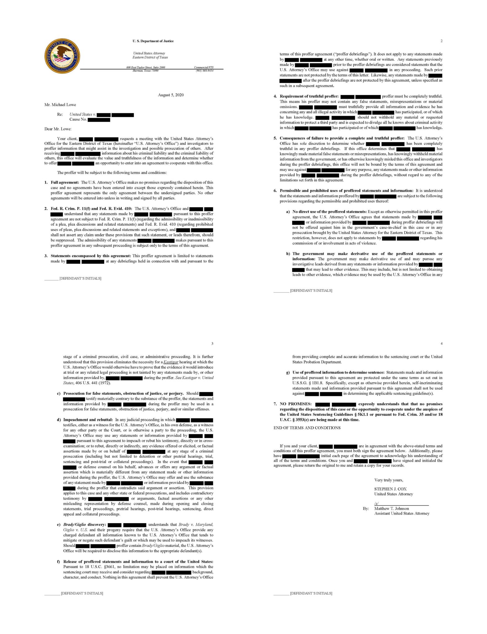 Target Letter Sample Federal Investigations: Target Letter - Dallas Justice Blog